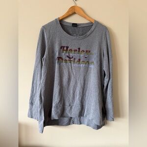 Harley-Davidson Tennessee Smoky Mountain Gray Women's Sweater Oversized Large